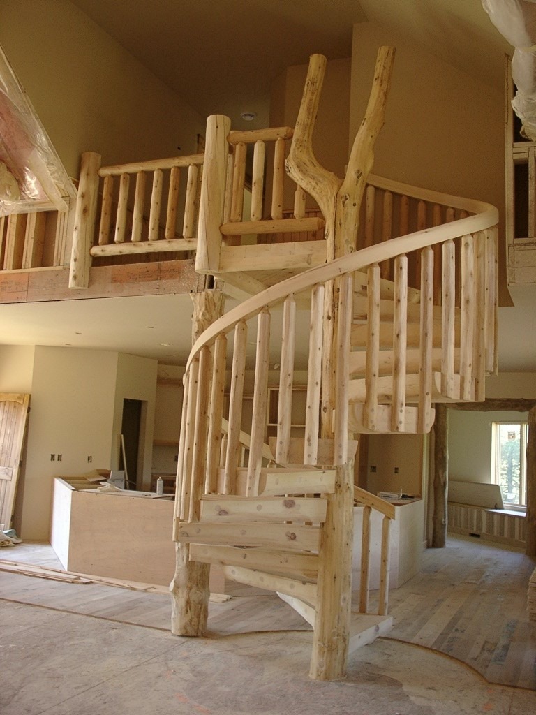 spiral staircase in progress | Spiral Staircase