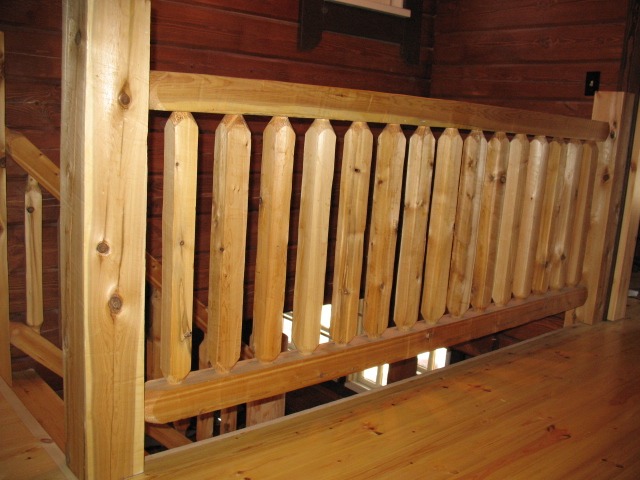 timber stair railing | Wood Stair Railings