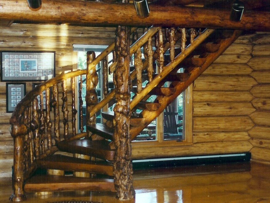 custom wooden staircase | Spiral Staircase