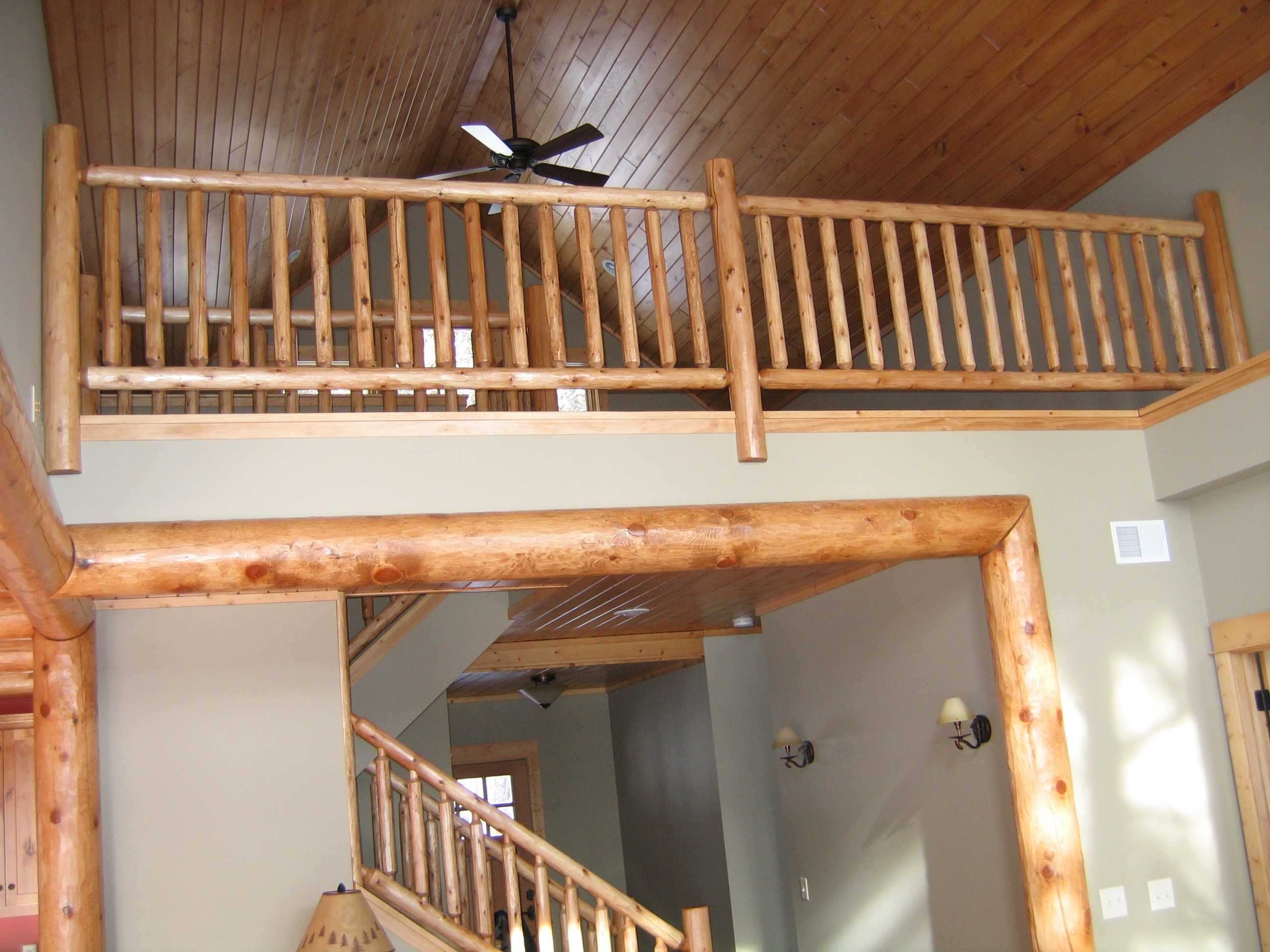 Custom wood railings | Stair railing |Wood Stair Railings