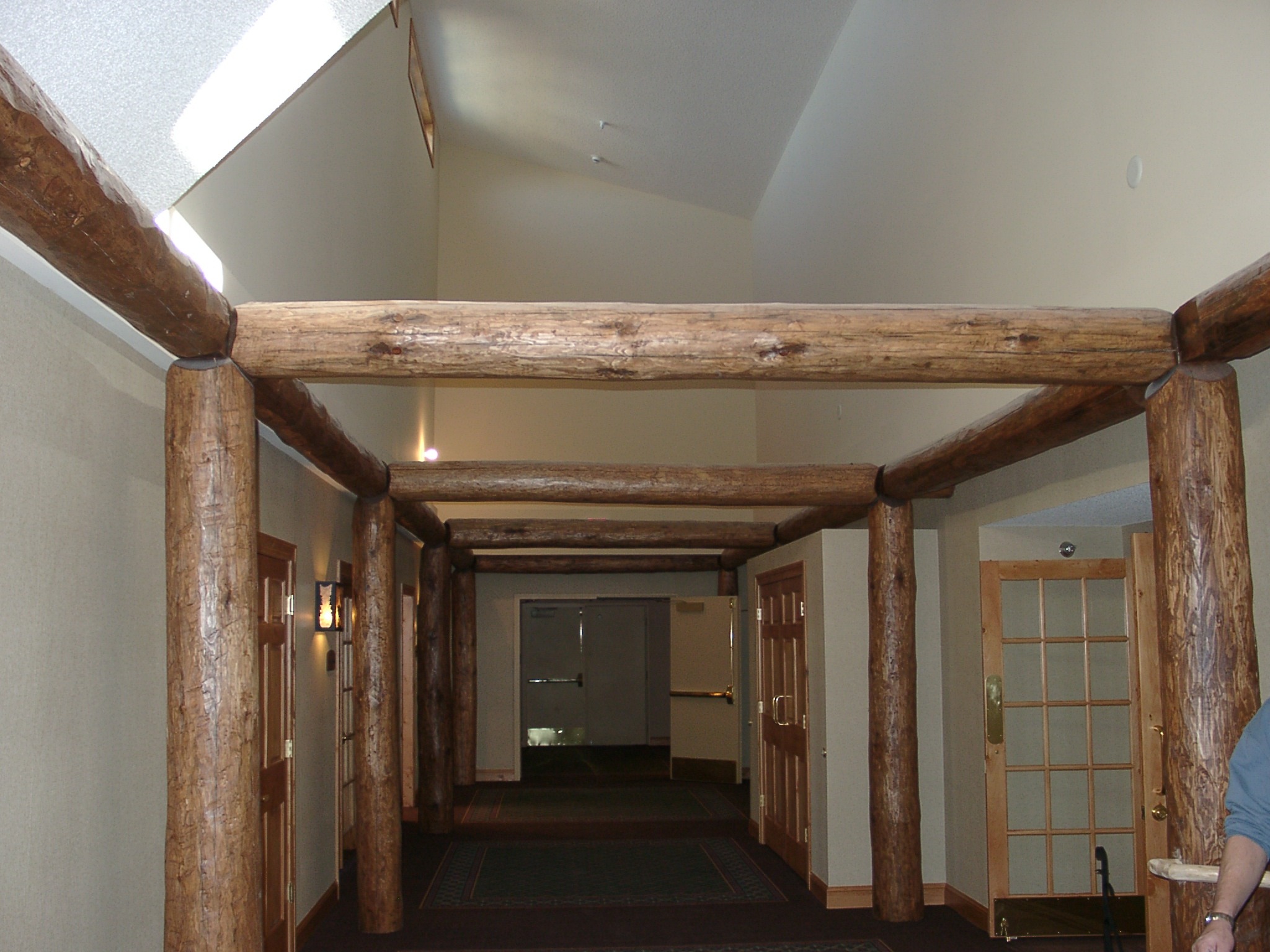 custom wooden hallway arches from Ryan Rustic Railings