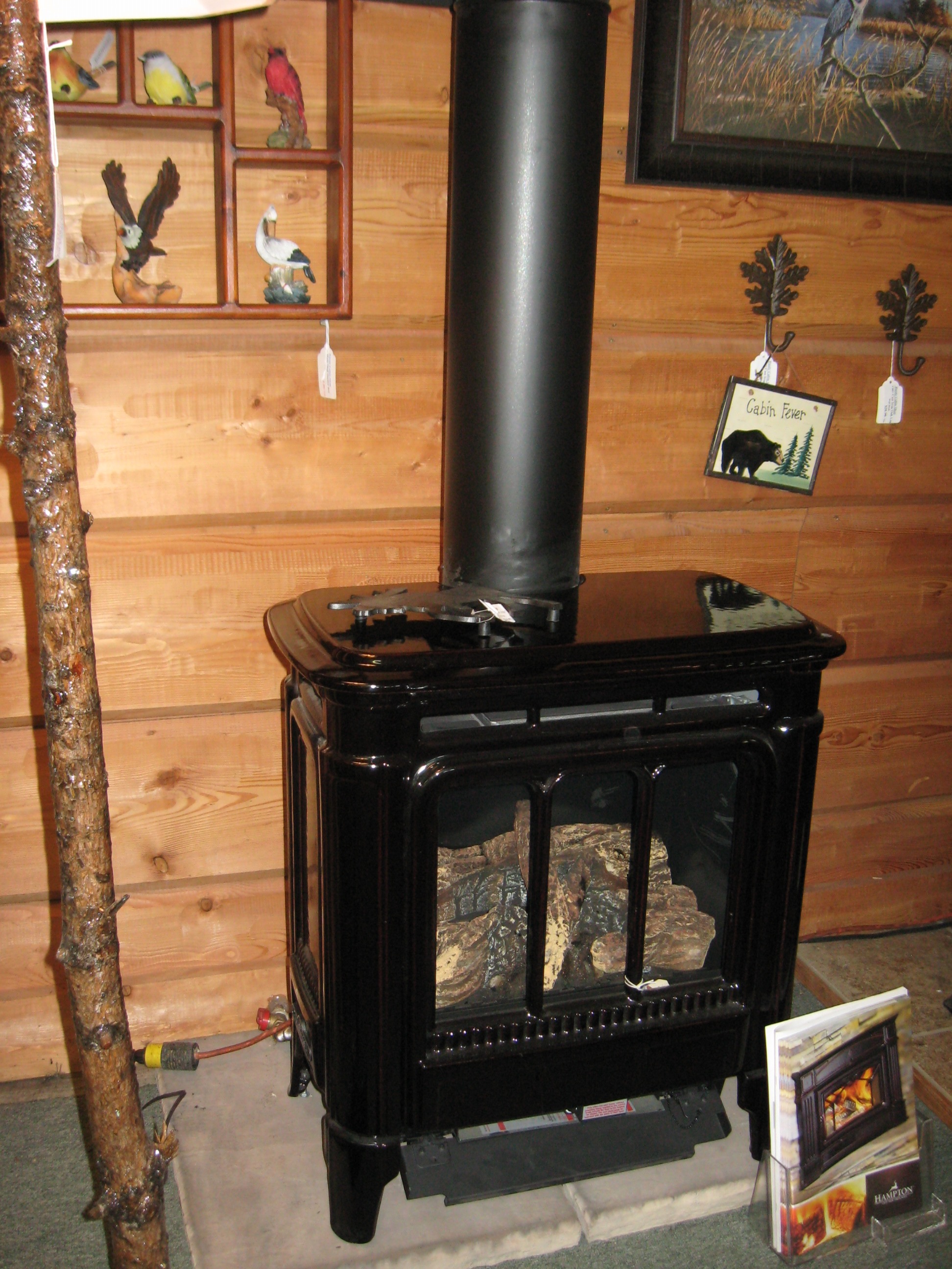 Hampton Cast Iron Stove - Ryan's Rustic Railings | Fireplace Mantels